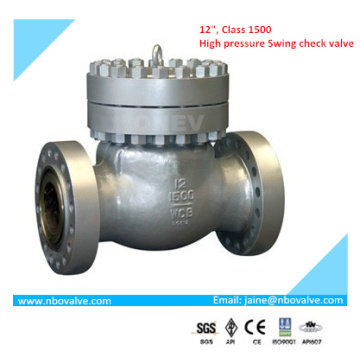 API Wcb Valve de contrôle à bascule avec inspection BV (12 &quot;-1500LB)